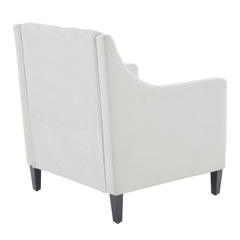 HUIMO Arm Chair Comfy Club Chair with Pillow Beige/ Dark Teal/ Blue