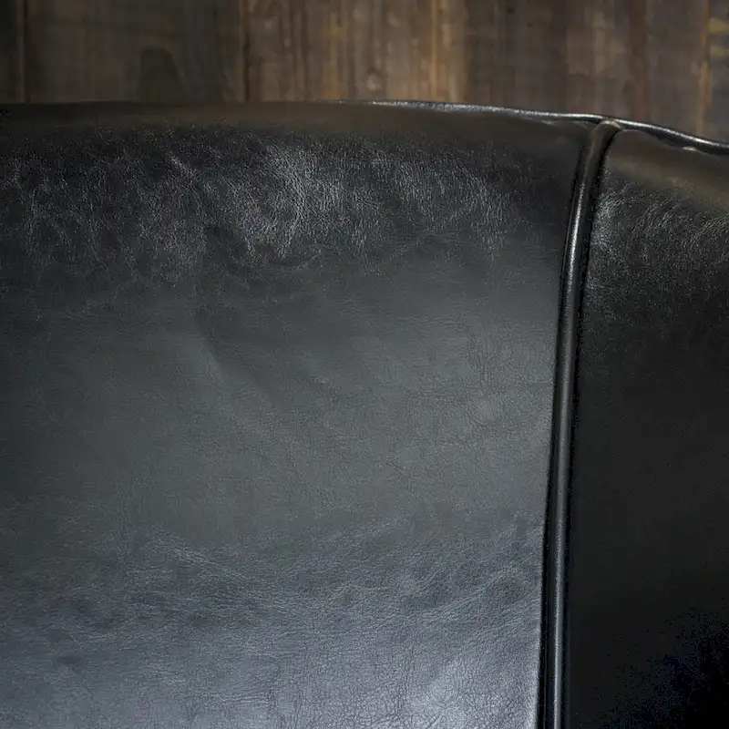 Austin Black Bonded Leather Club Chair by Christopher Knight Home