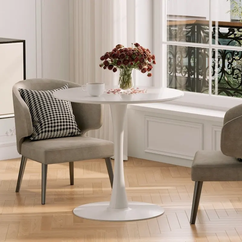 Mid-Century Modern Round Tulip Dining Table