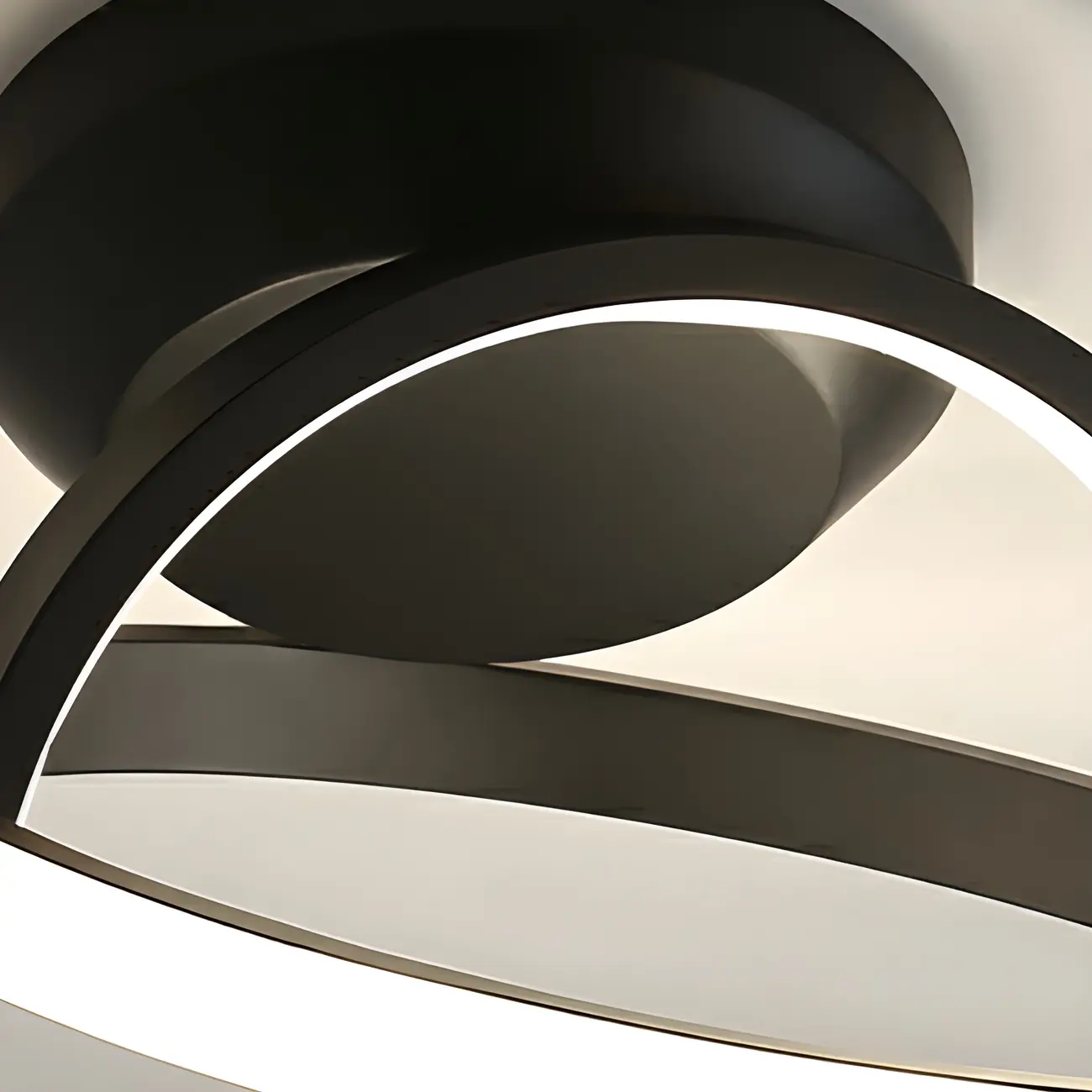 Mini Cross Ring Hallway Dimmable Semi Flush LED Ceiling Light