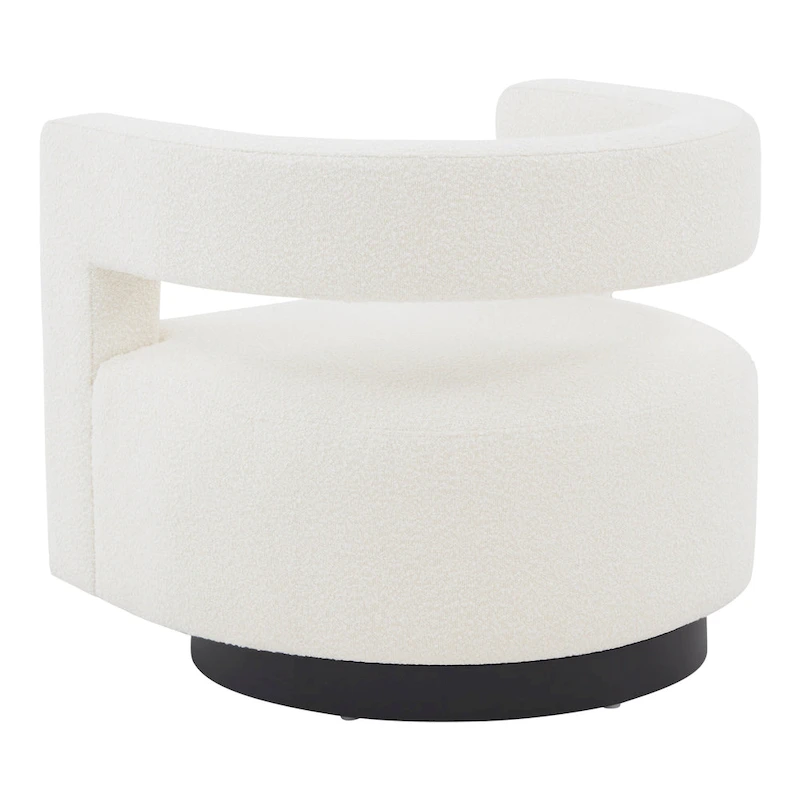 SAFAVIEH Couture Cela Swivel Chair (Fully Assembled) - 31.1 W x 28.4 L x 26.8 H - 31Wx28Dx27H