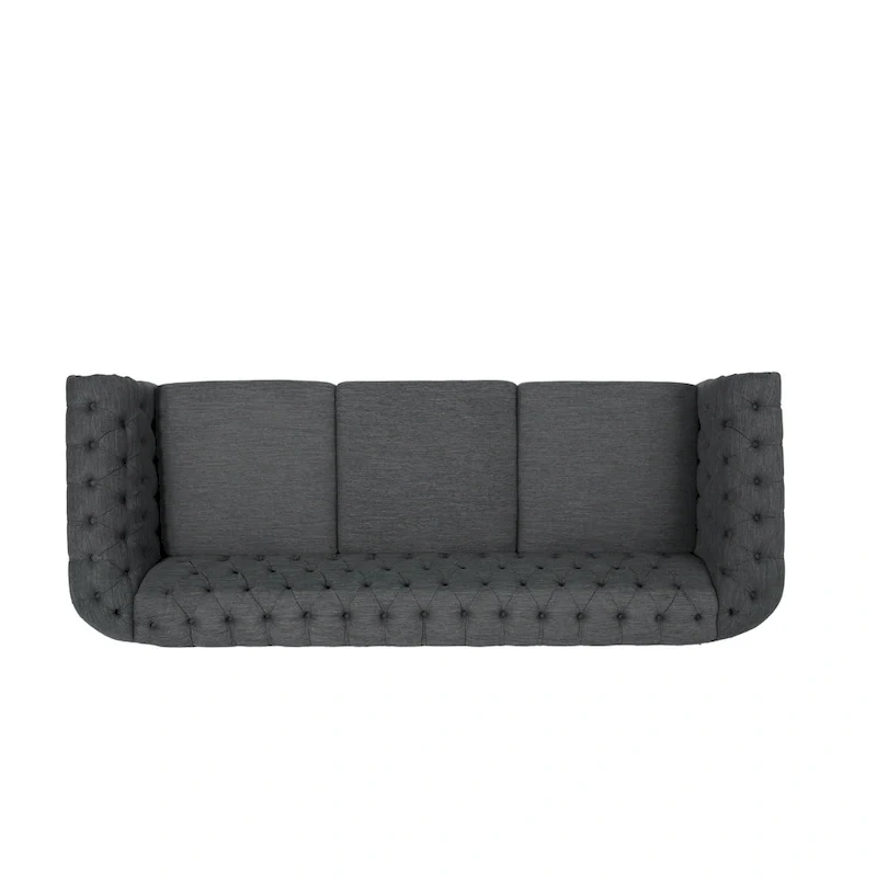 Chesterfield Button Tufted 3-seater Sofa with Nailheads