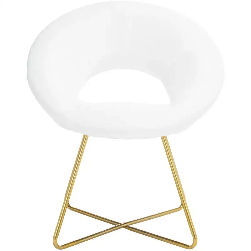 Aliena Accent Chair - ACH7501A - Ivory/Gold - Safavieh