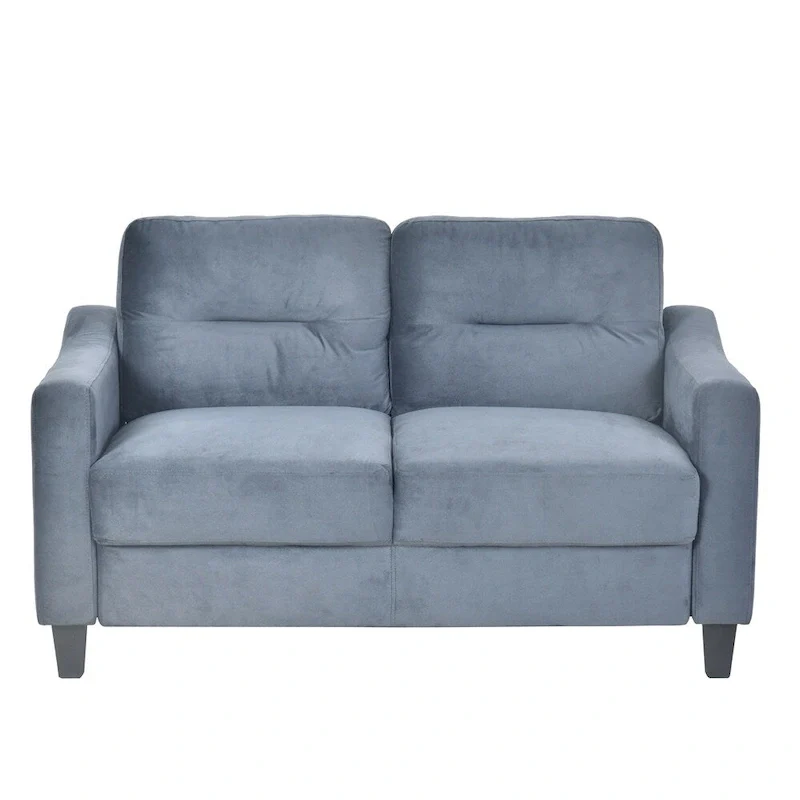 Fabric Sofa with Wood Frame and Legs