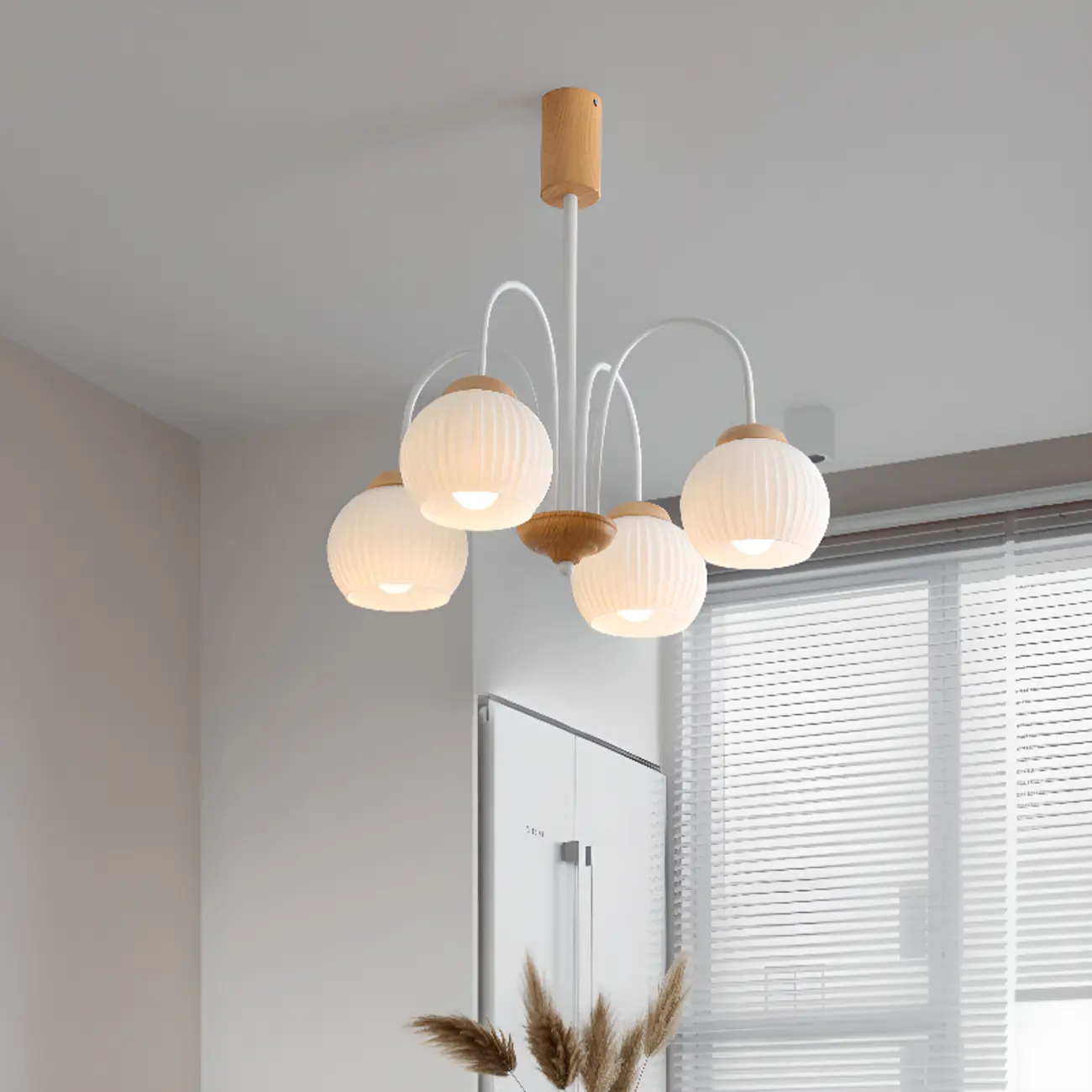 Modern Elegant Globe Pendant Chandelier with Flexible Length