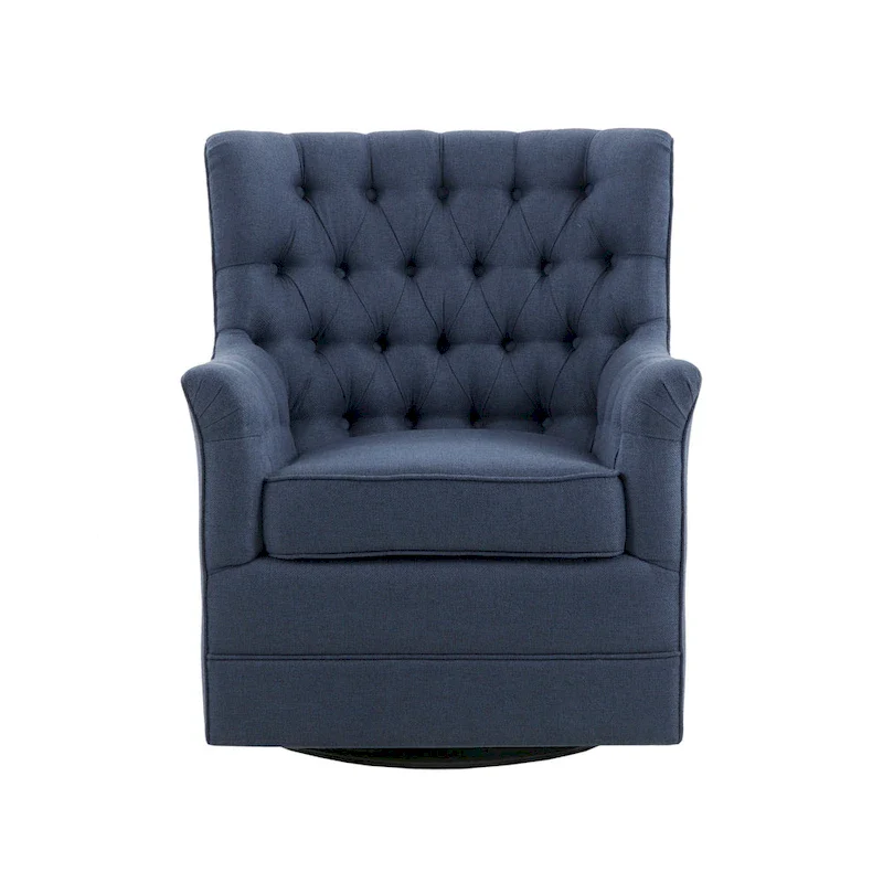 Tufted Swivel Glider Chair - Single Seat