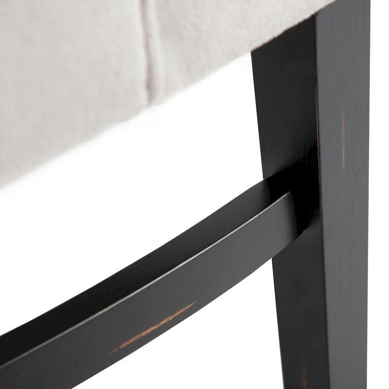 Furniture of America Kieran Farmhouse 5-Piece Black Wooden Dining Set