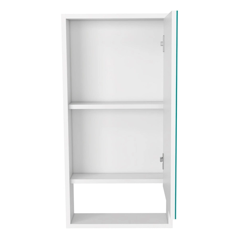 Medicine Cabinet Irvine, One External Shelf, White Finish,High quality and durable