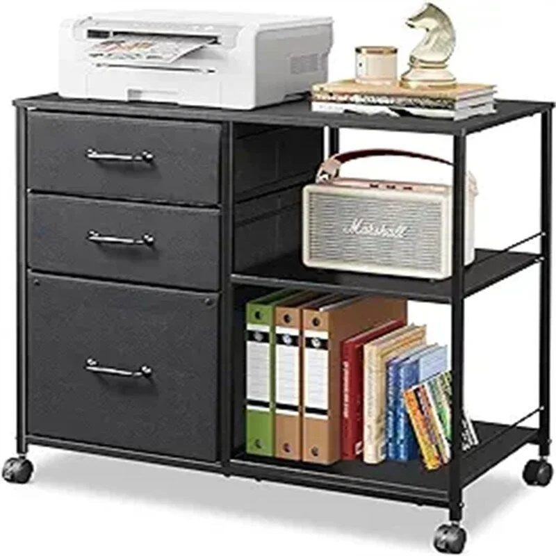 3 Drawer Mobile File Cabinet - 15.75 D x 29.53 W x 26.77 H