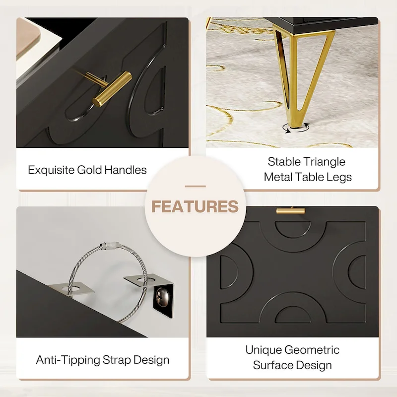 White Computer Desk with File Drawers, 59 Modern Home Office Desk