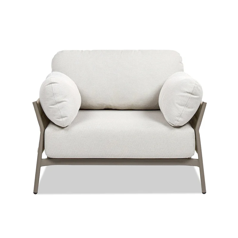 Jennifer Taylor Home Jasper Patio Armchair - 39.5W X 31.5D X 31.5H