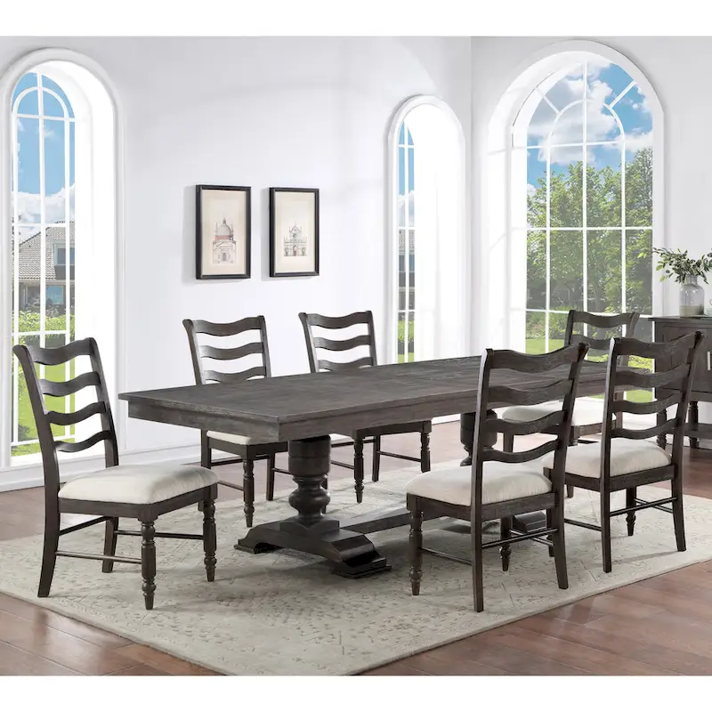 Haven Extendable Dining Set - Classic Design with Bench and Chairs