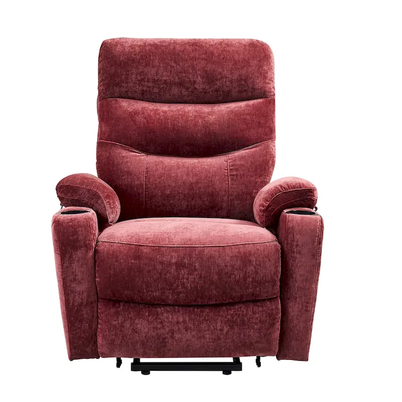 Electric Power Lift Recliner with Massage, Heat, and Convenient Features