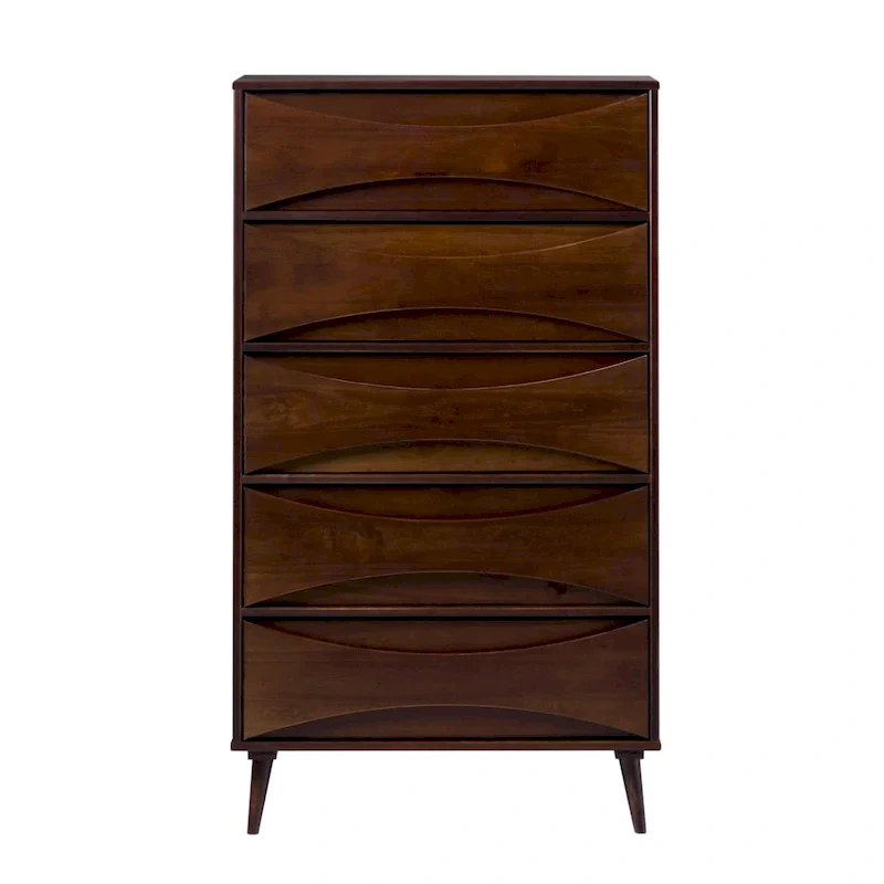 Middlebrook Designs Mid-Century 5-Drawer Solid Wood Dresser