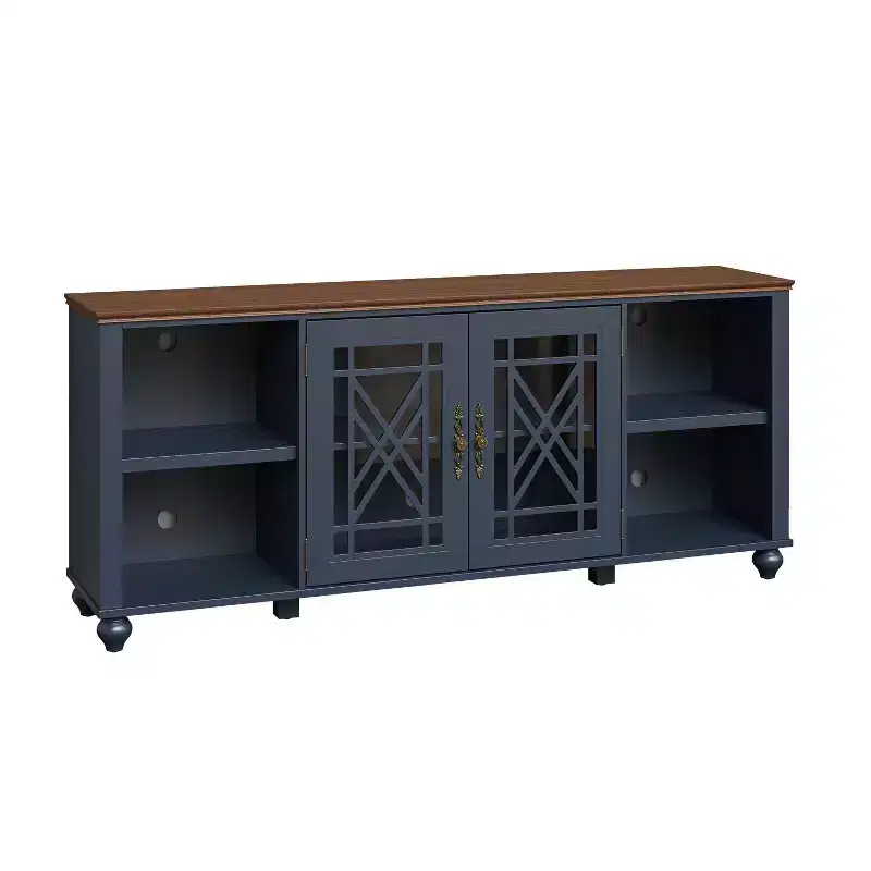Festivo Vintage Style 70" TV Stand for TVs up to 80" Navy