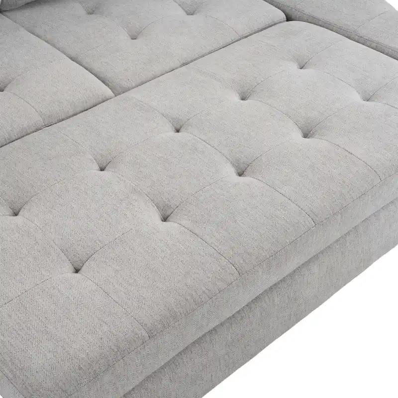 83.4inch L-shaped Sofa Sectional Couch Sofa Bed