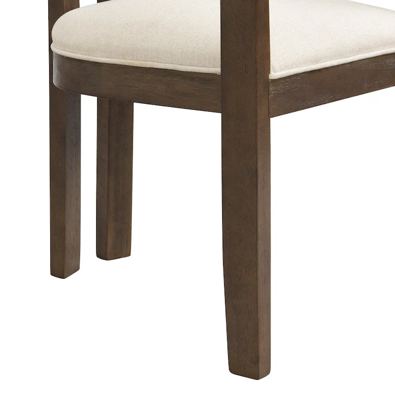 Conrad Sophisticated Modern Dining Chair With Armrest by Christopher Knight Home