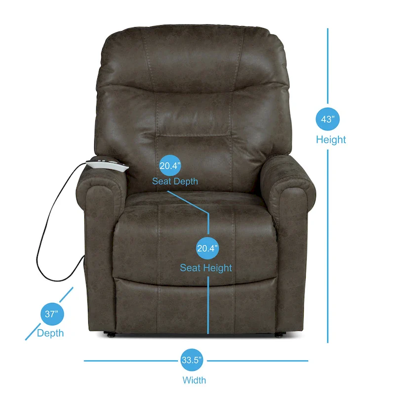 Osceola Power Lift Recliner with Heat and Massage