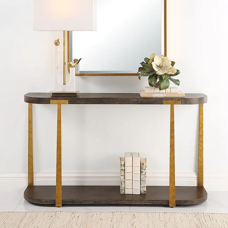 Wood Console Table - 54 W x 30 H x 14 D (in)