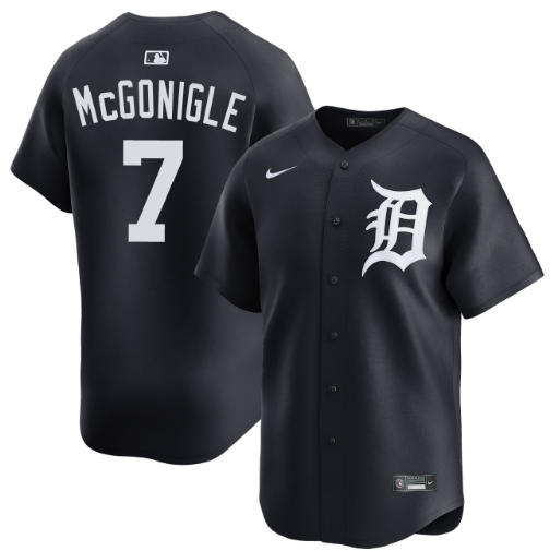 Kevin McGonigle Detroit Tigers Alternate Navy Limited Jersey