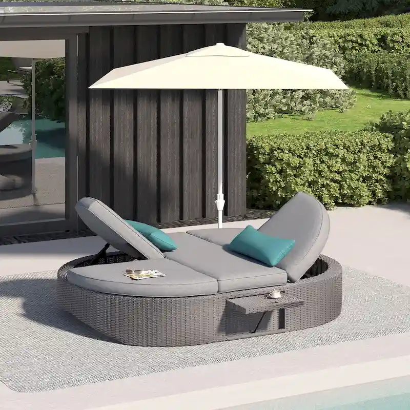 Ove Decors Sandra Daybed Grey Plain Weave