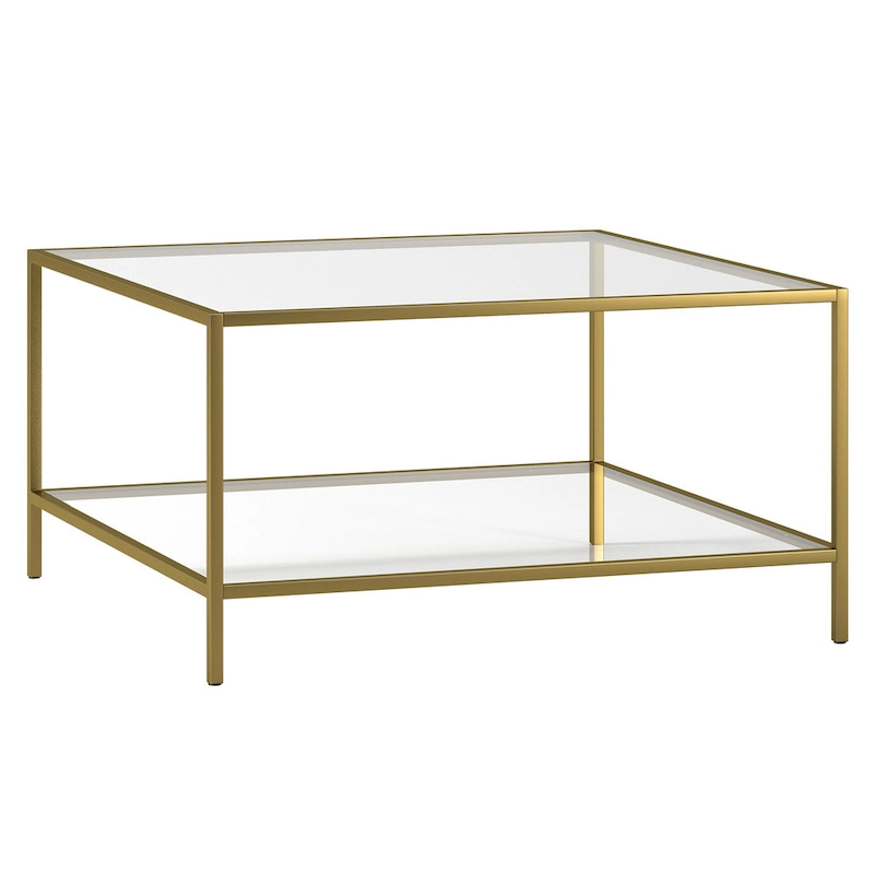Sivil 32 Square Coffee Table with Shelf
