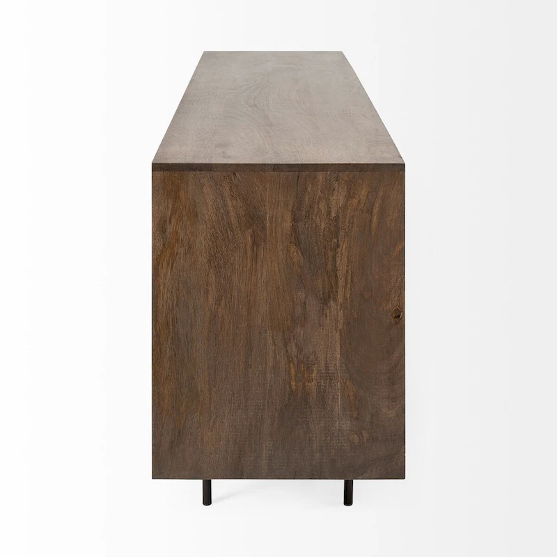 Grace Two-Tone Brown Solid Wood 6 Drawer Sideboard - 70.0L x 18.0W x 31.0H