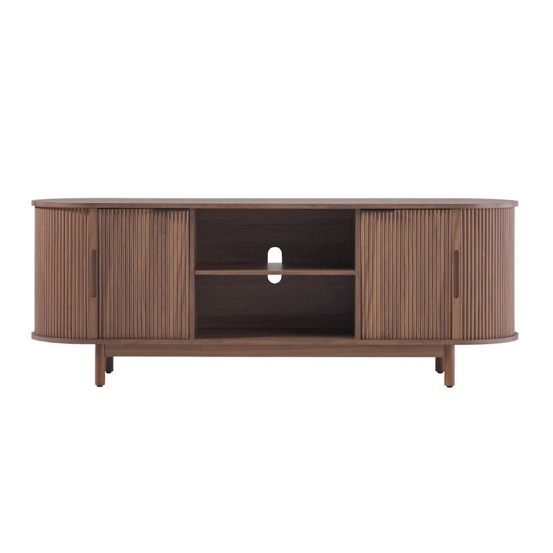 Middlebrook Modern Reeded 60-inch TV Stand with Rounded Edges
