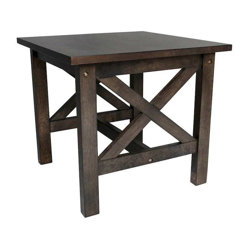Solid Wood Traditional Farmhouse End Table