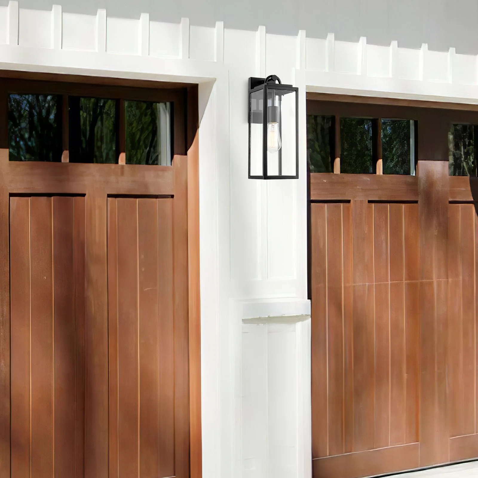 Damon 16  Industrial Farmhouse Weather Resistant Outdoor Wall Sconce