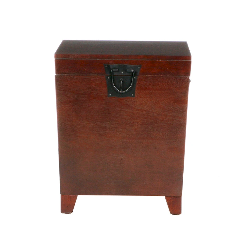 SEI Furniture Liatris Espresso Trunk Side Table