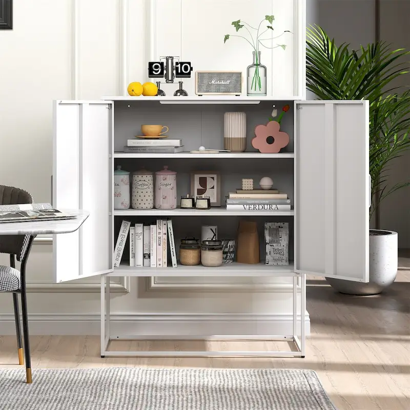 Heavy Duty Metal Buffet Sideboard