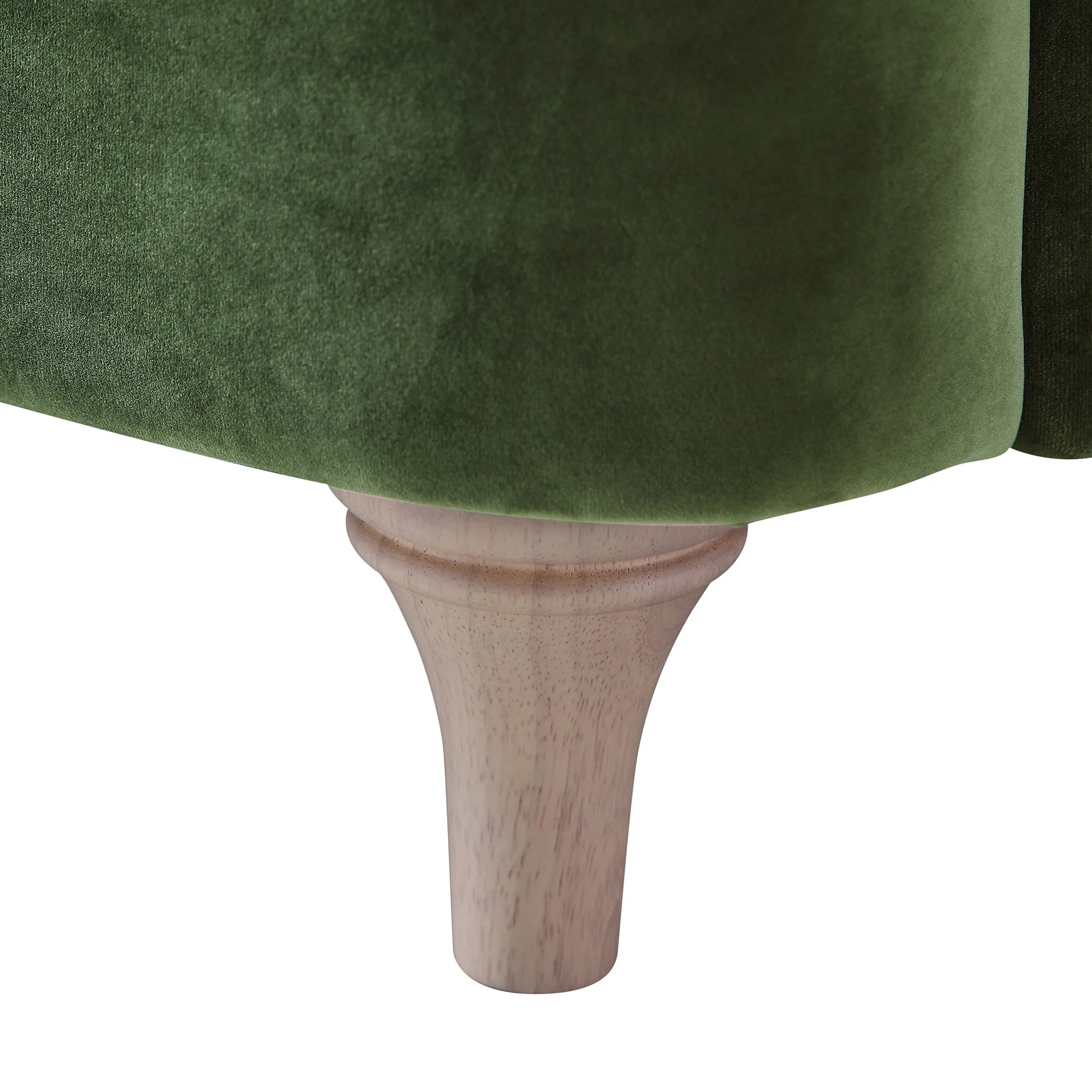 Fern Green Velvet Sofa, 1-Seater