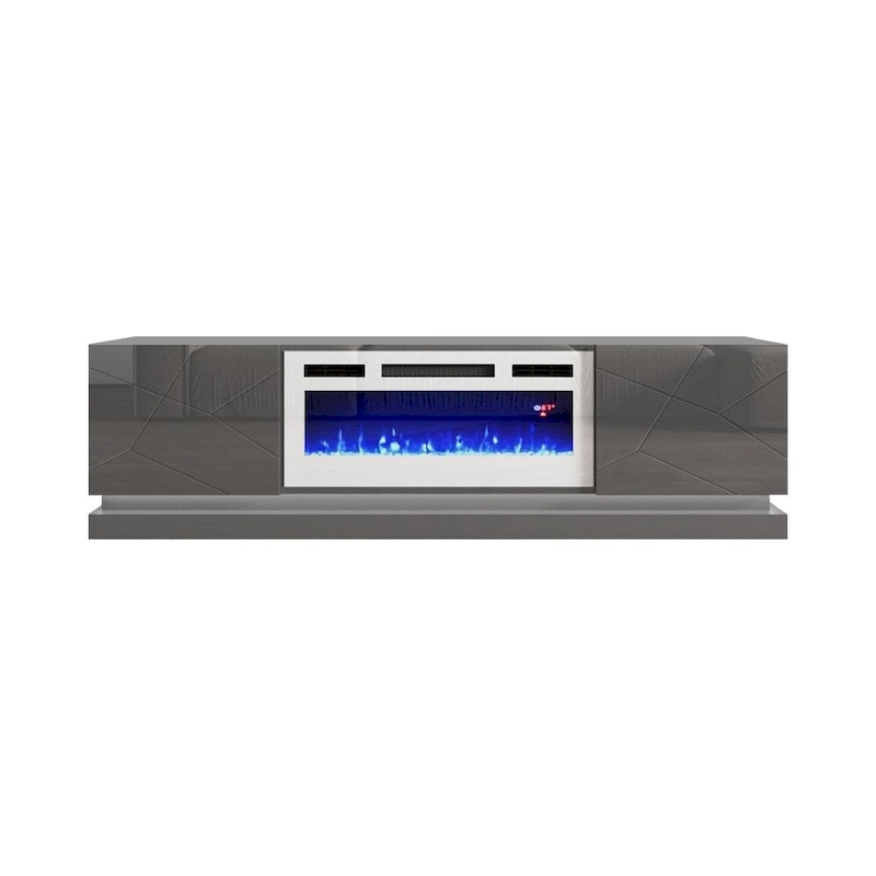 Shu WH-EF Electric Fireplace 71 TV Stand