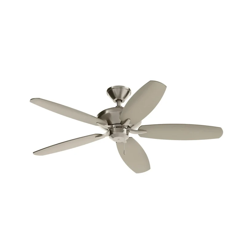 Kichler Renew Energy Star Qualified 52 inch Ceiling Fan Brushed Stainless Steel with Reversible Blades