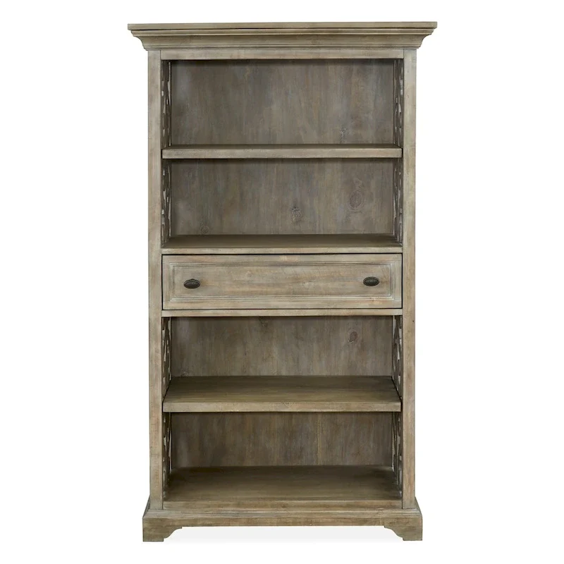 Tinley Park Traditional Dove Tail Grey Bookcase