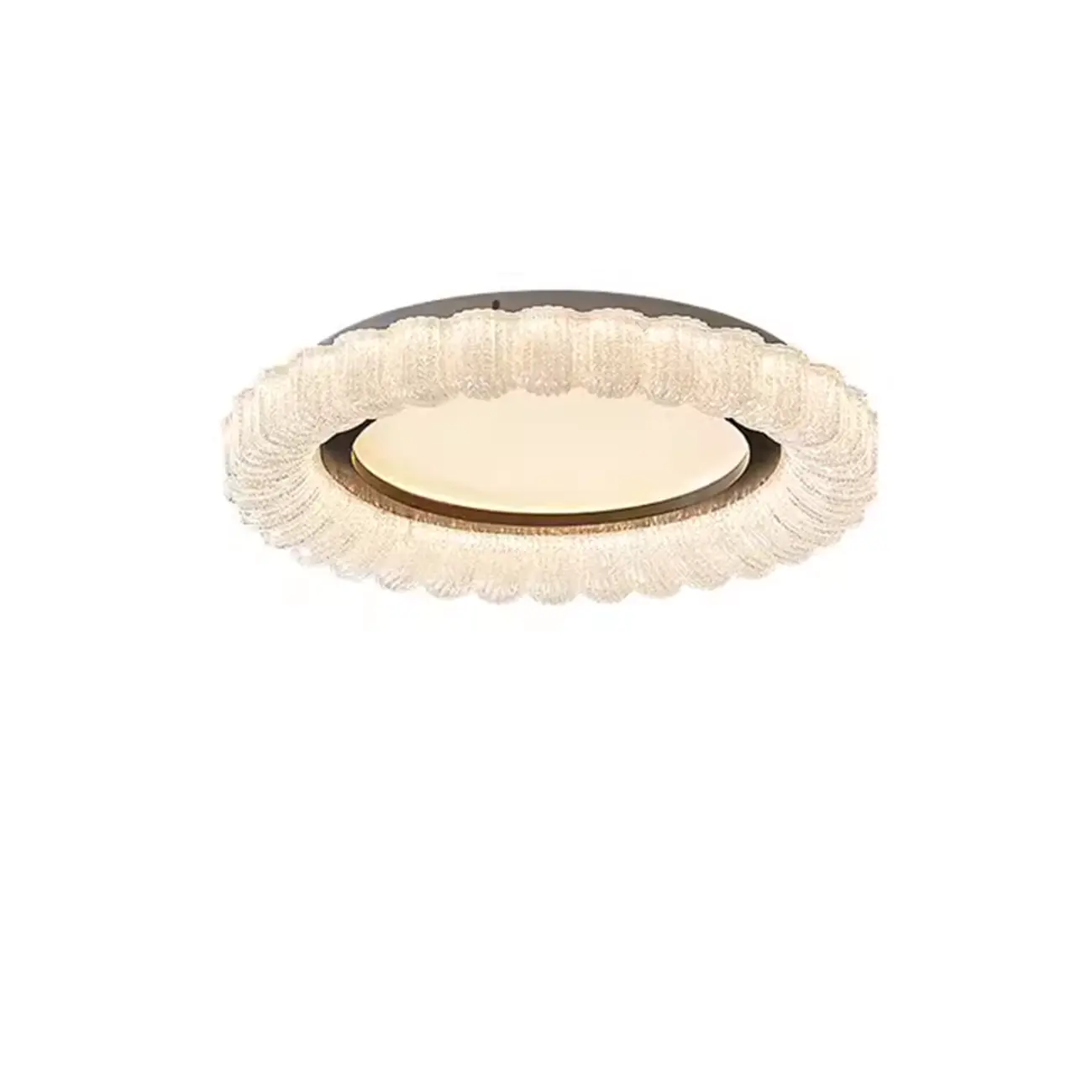 Dimmable Circular LED Flush Ceiling Light for Living Room