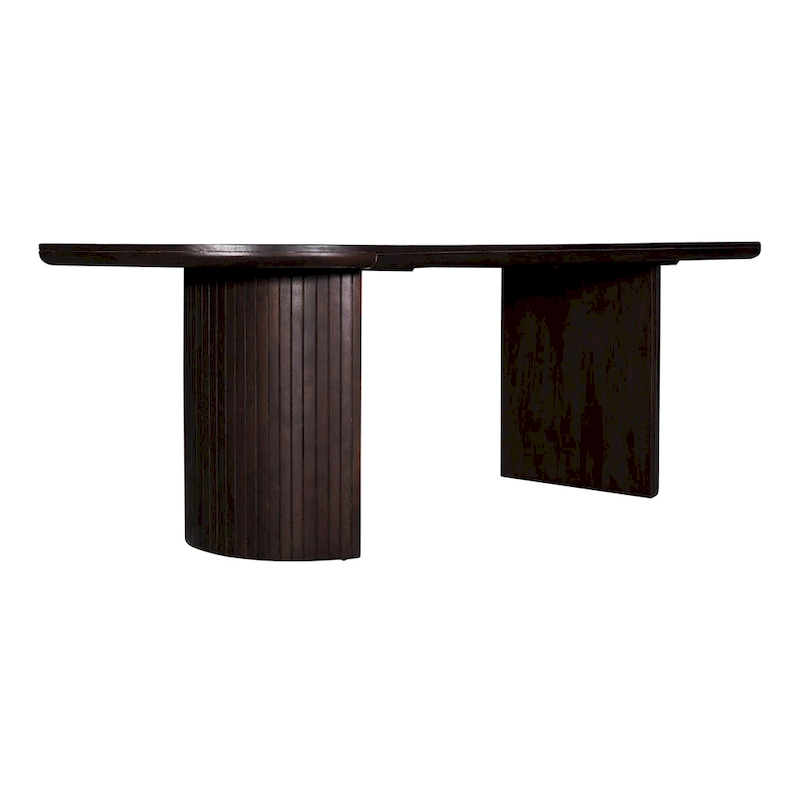 Geneva 94 in. Wood Oval Double Pedestal Dining Table