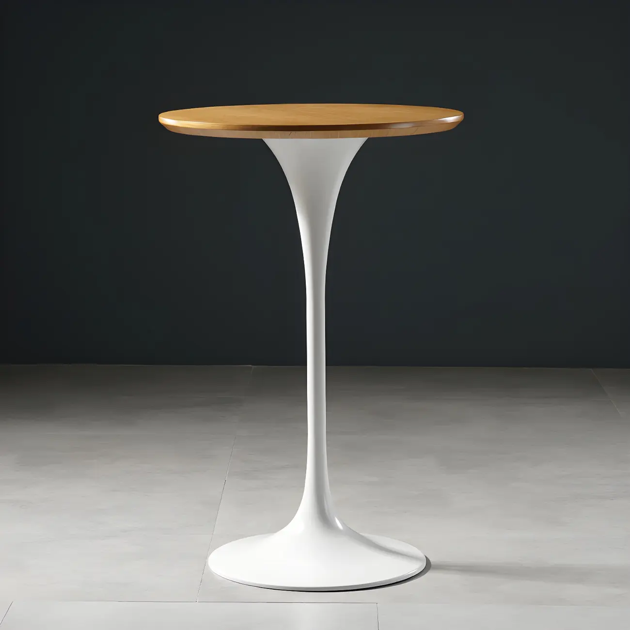 Glam Round Tall Bistro Table Pedestal Base Bar Table