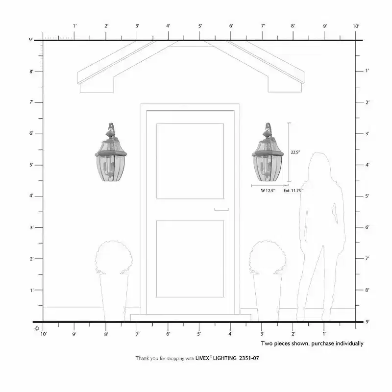 Livex Lighting Monterey 3 - Light Wall Light in Antique Brass
