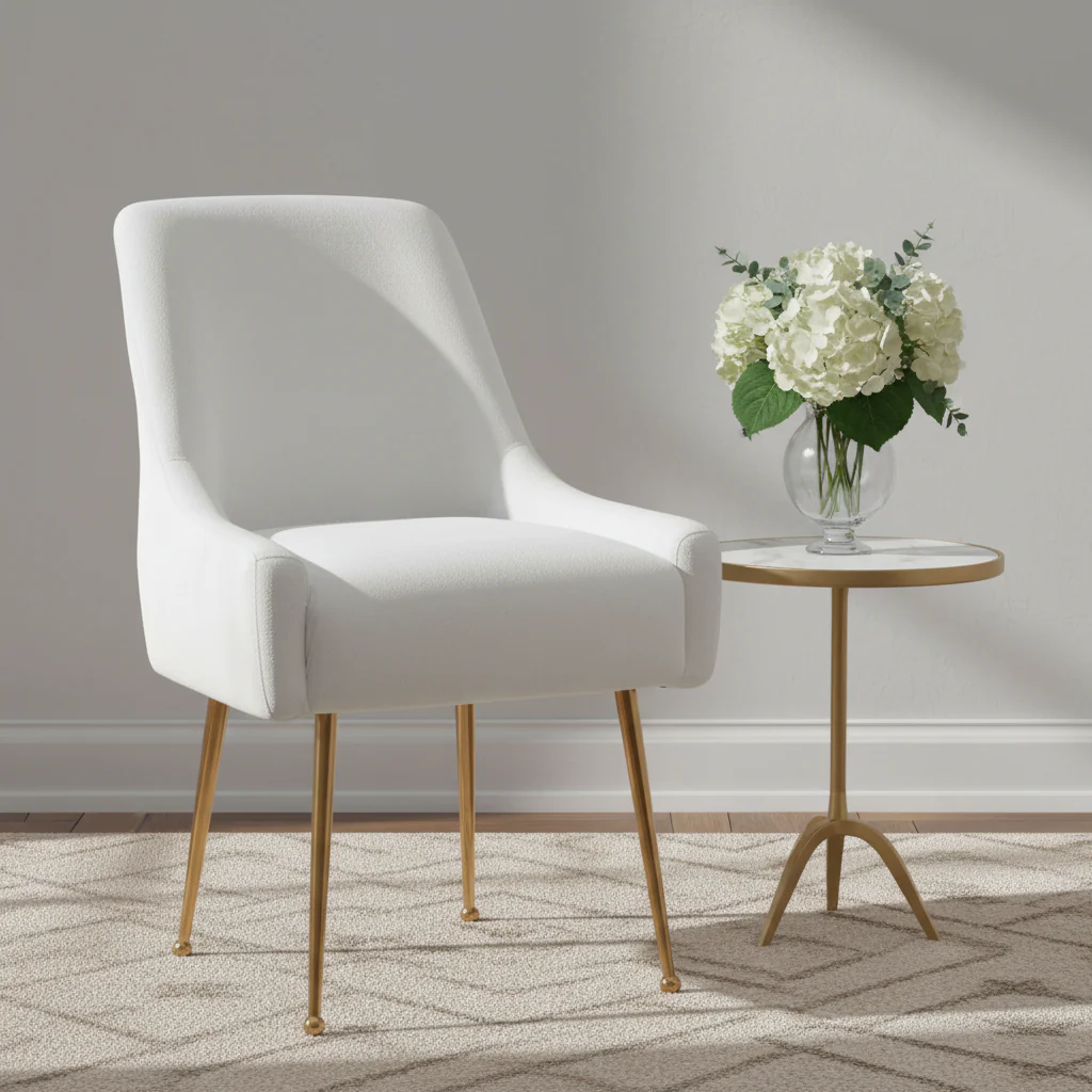 Tufted Velvet Upholstered Dining Chair Set of 2