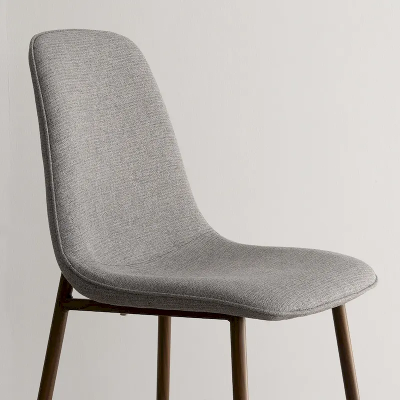 Modern Solid Back Side Dining Chair(Set of 4)