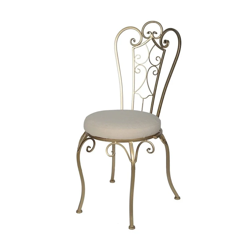 A&B Home Goldtone 22-inch Folding Accent Chair