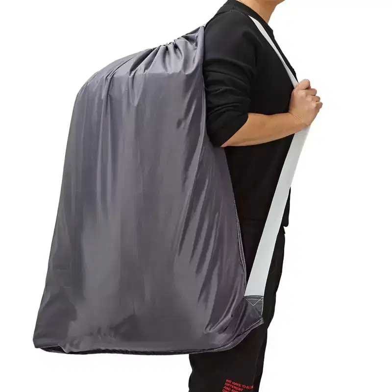 Narwey XL Nylon Laundry Bag with Strap, Large Dirty Garments Organizer