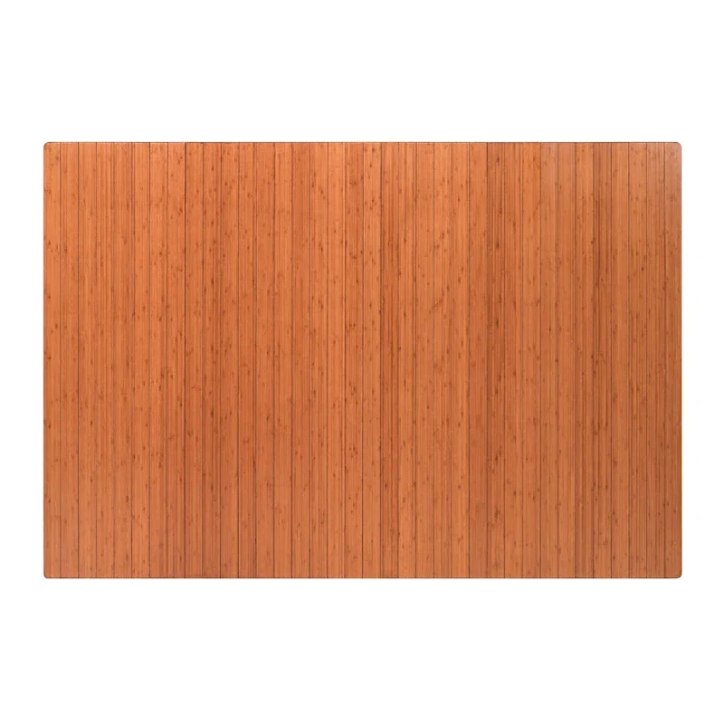 Jani Eco Bamboo Standard Rectangular Chair Mat - (72 x 48), Premium Quality, Eco-Friendly Chair Mat
