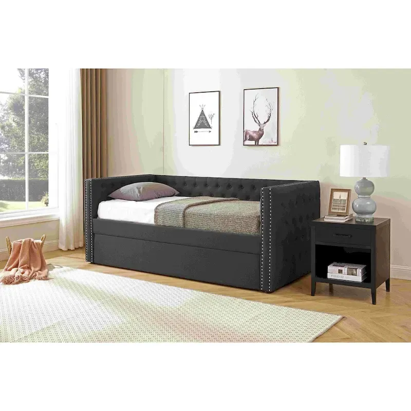 Upholstered Daybed With Drawers