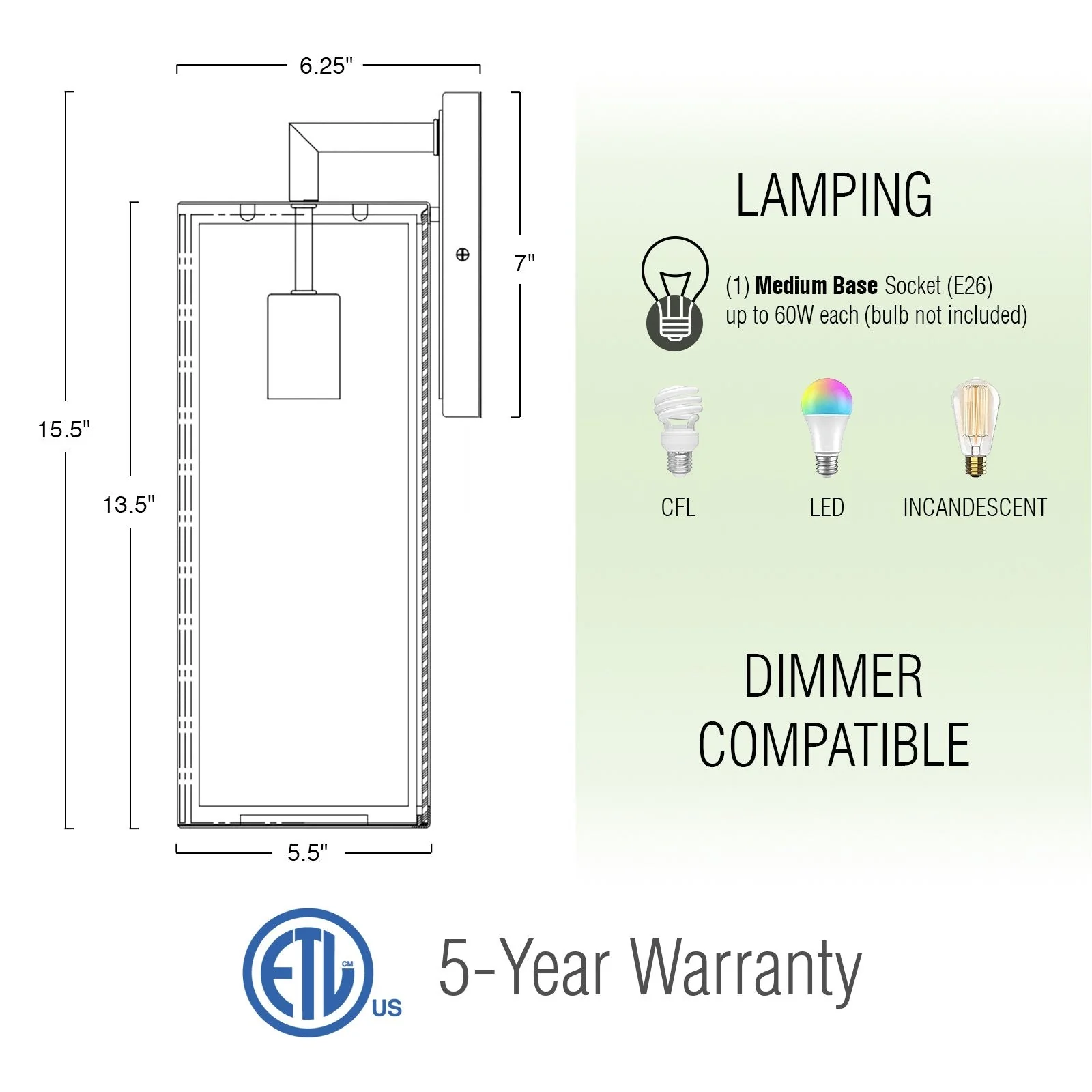 Murdock 16 Modern Outdoor Weather Resistant Wall Sconce