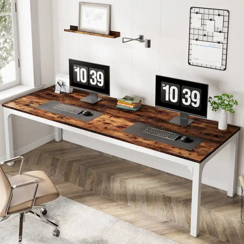 78.7 Inches Extra Long Computer Desk 2 Person Desk