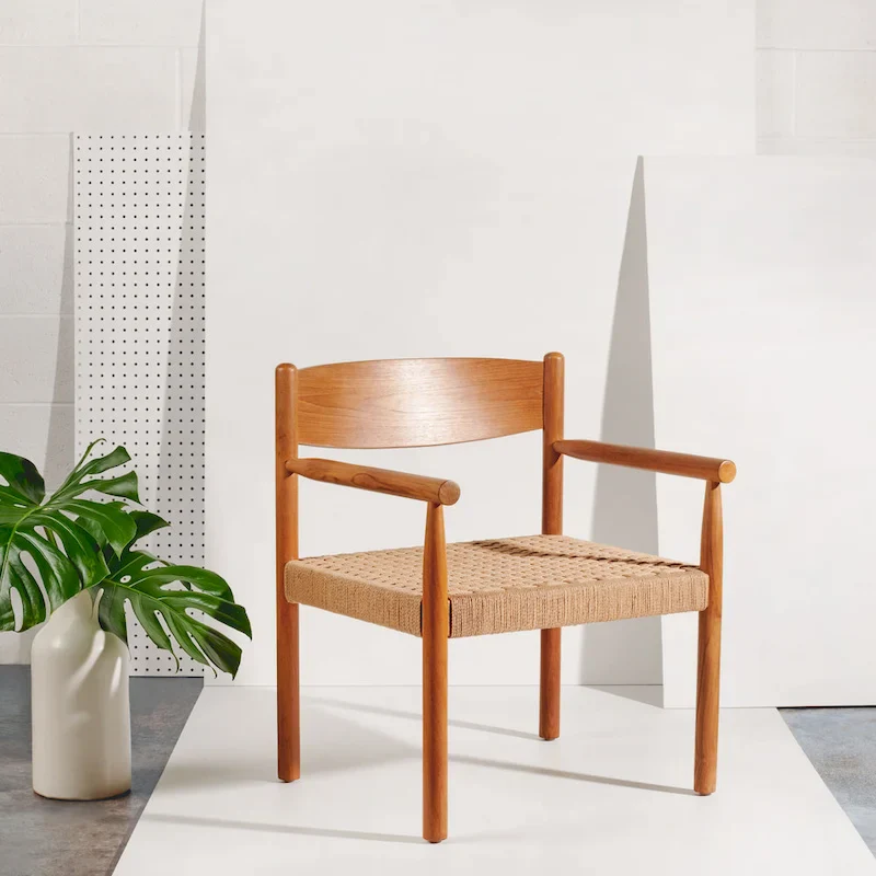 SAFAVIEH Couture Matisha Danish Rope Accent Chair - 24.75 W x 24.75 L x 30 H - 25Wx25Dx30H