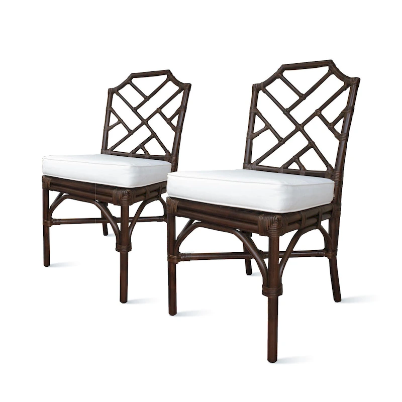 Kara Rattan Dining Side Chair, (Set of 2)